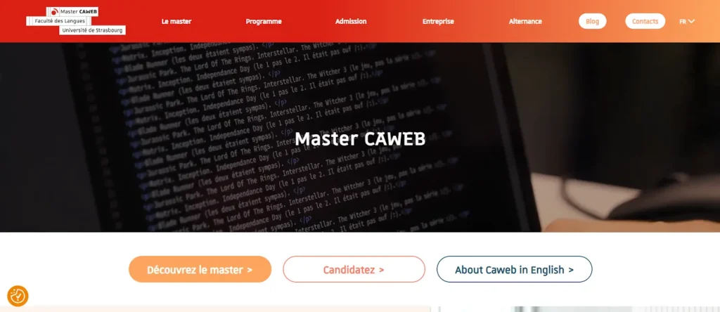 WordPress theme of the CAWEB Master's