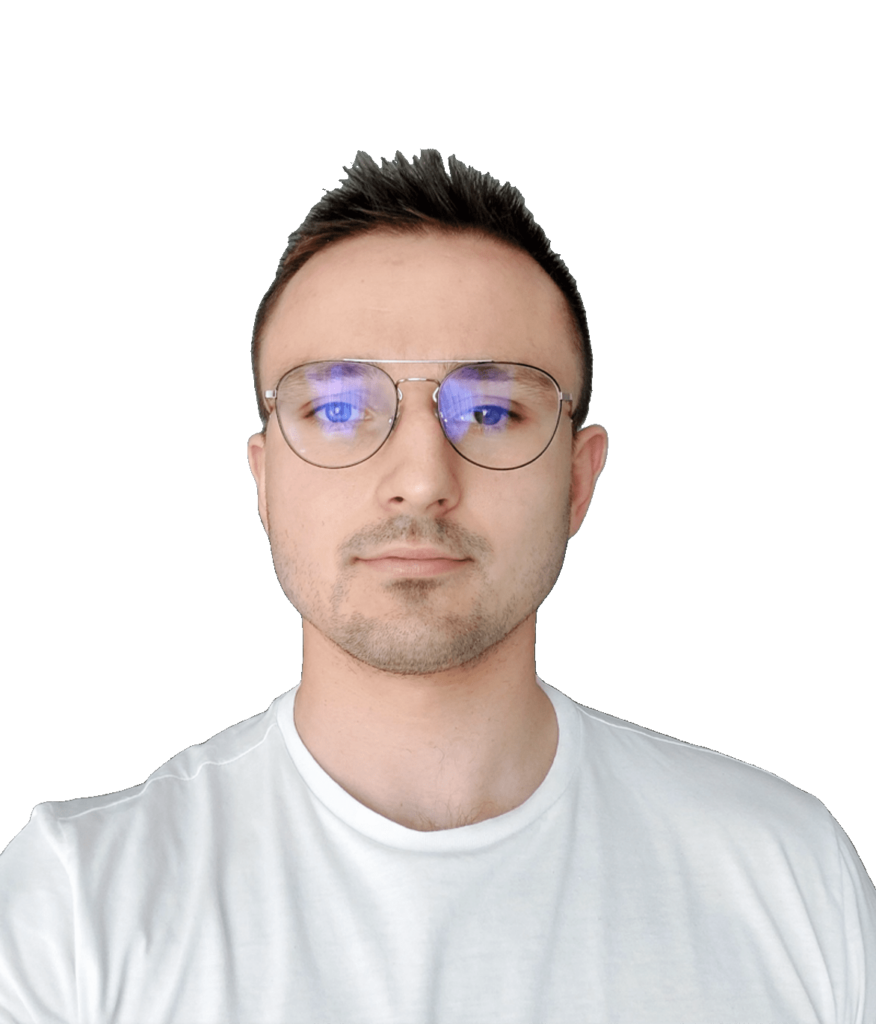 Baptiste DUFOUR, face, with glasses